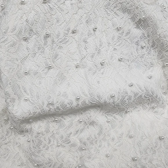 White Dress with Beads Sandro Ferrone - Perfect for Special Occasions - Picture 12 of 13